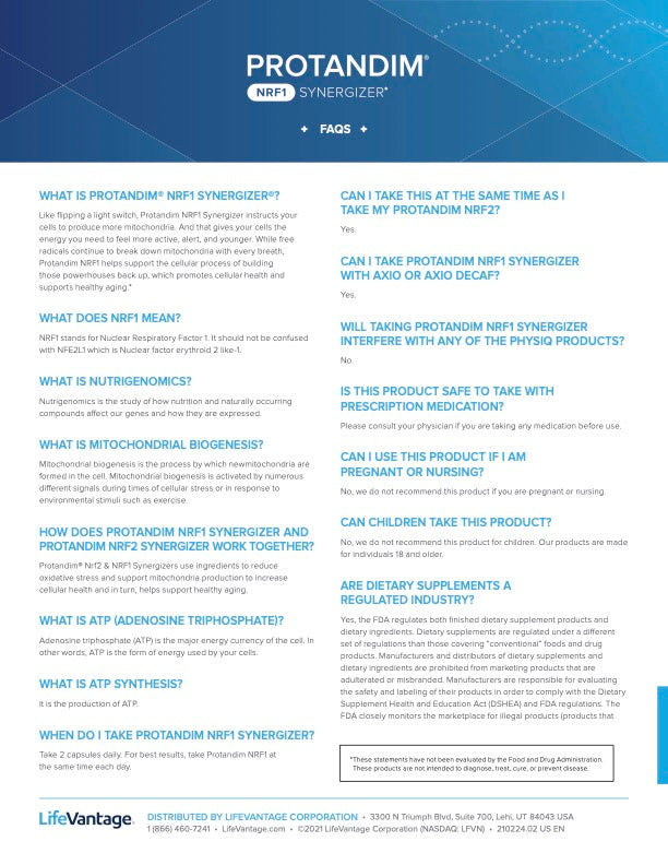 Protandim Nrf1 Synergizer